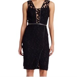 Yigal Azrouel zipper lace detail dress